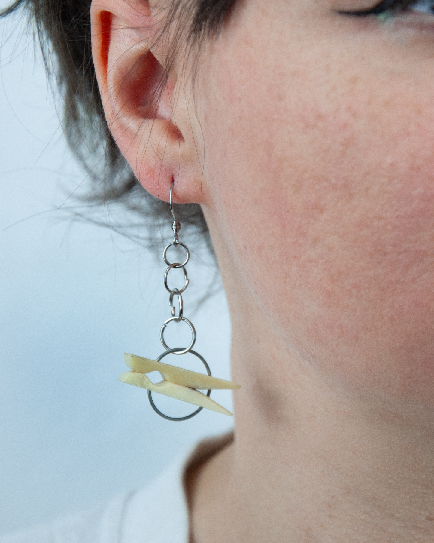 Wäscheklammer Ohrringe DDR