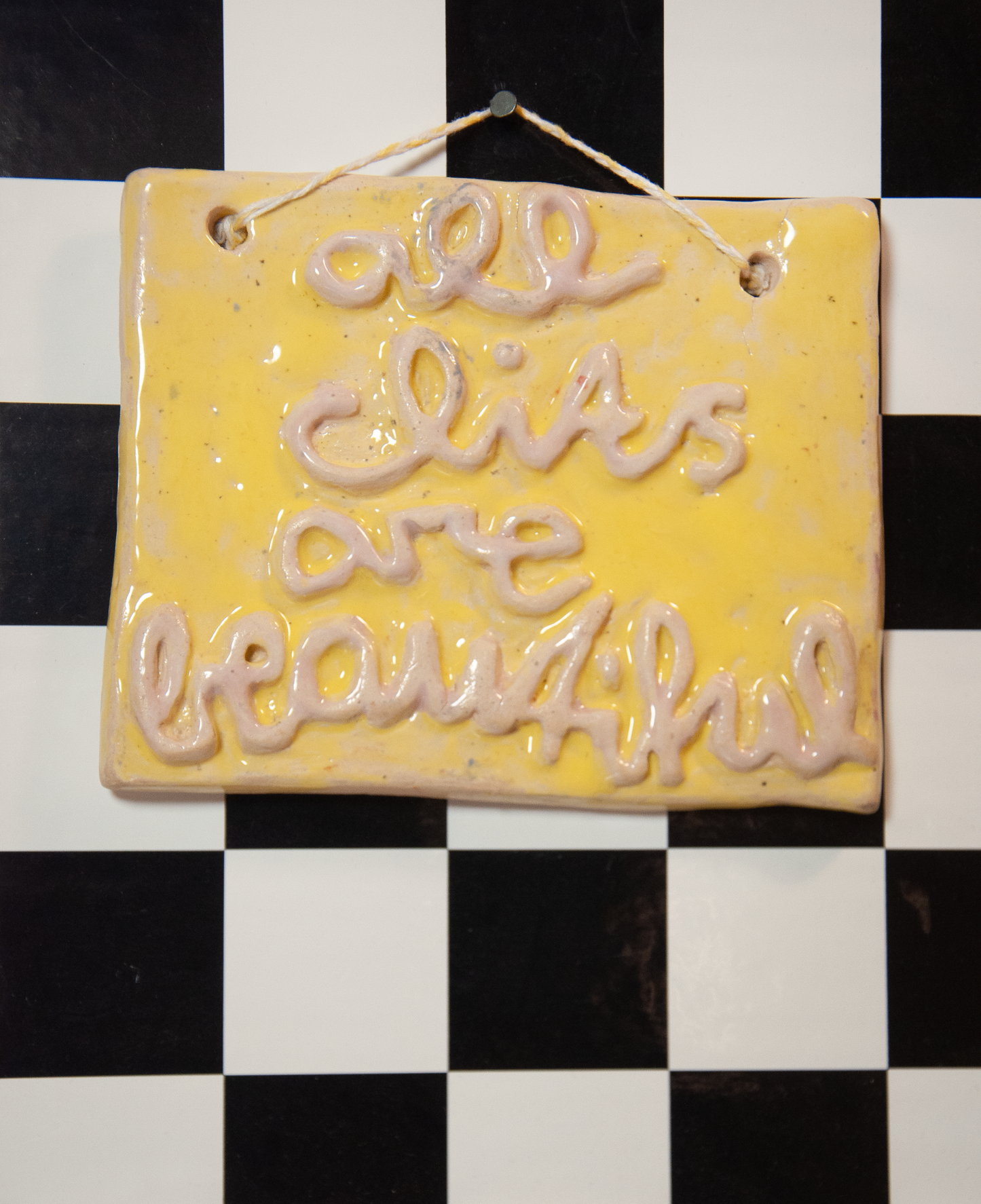 Keramikschild "All Clits Are Beautiful"
