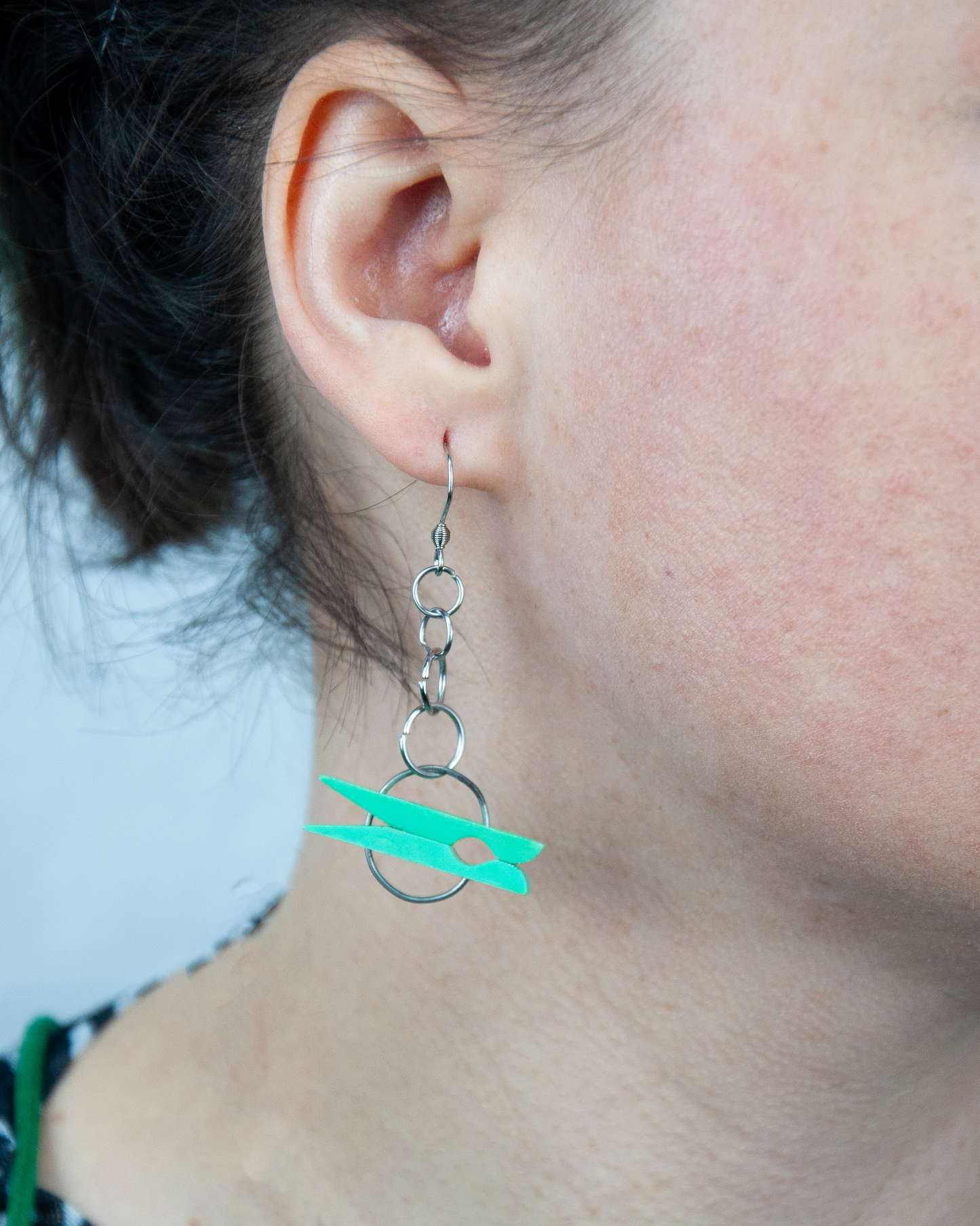 Wäscheklammer Ohrringe DDR