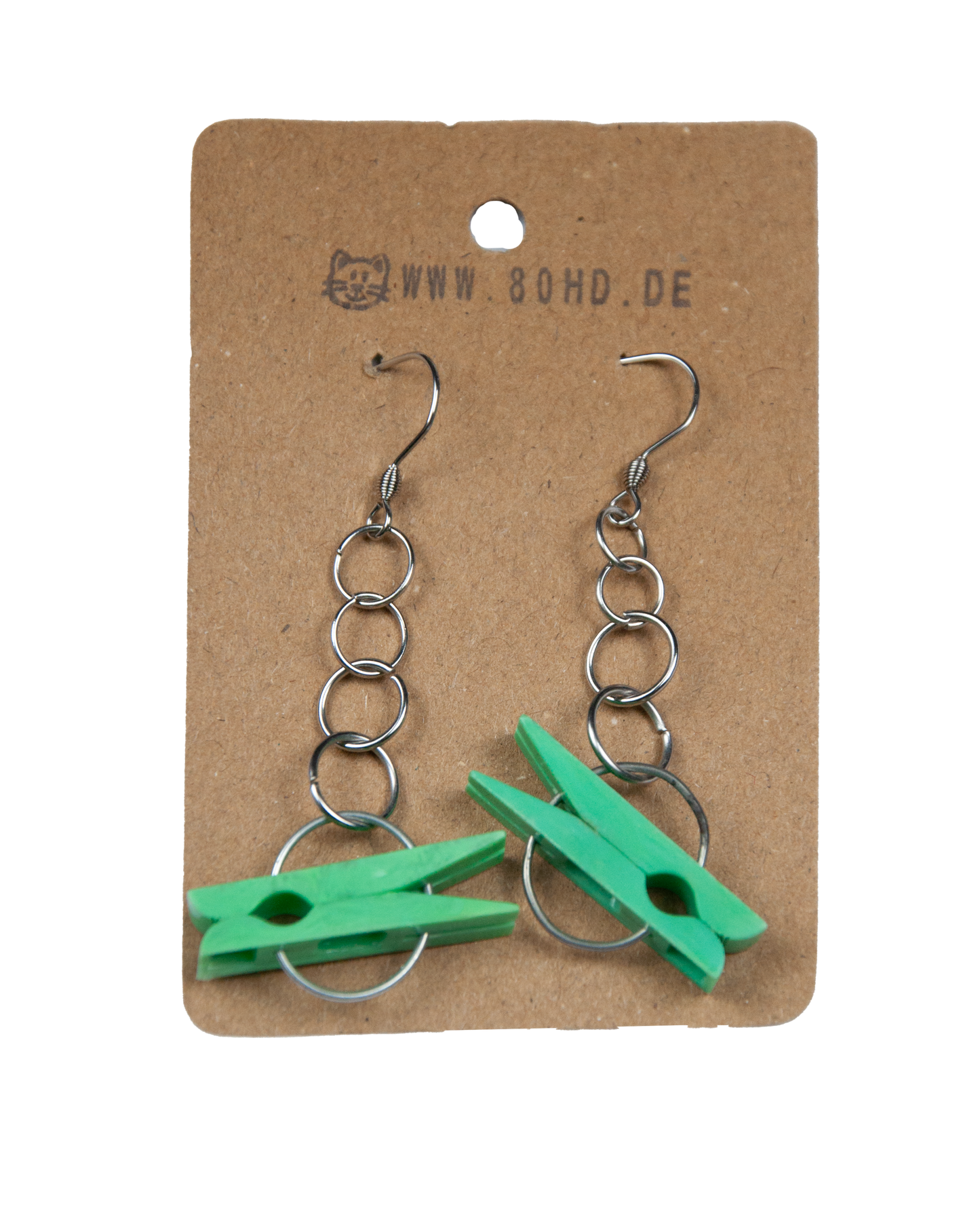 Wäscheklammer Ohrringe DDR