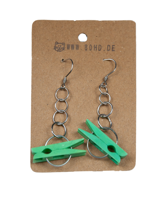 Wäscheklammer Ohrringe DDR