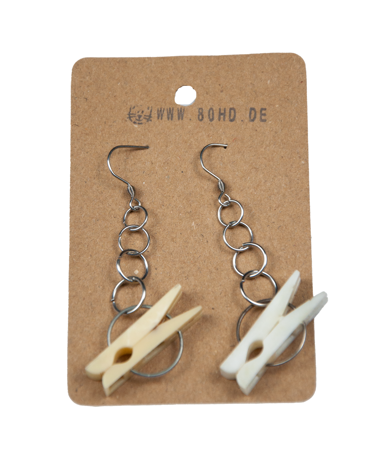 Wäscheklammer Ohrringe DDR