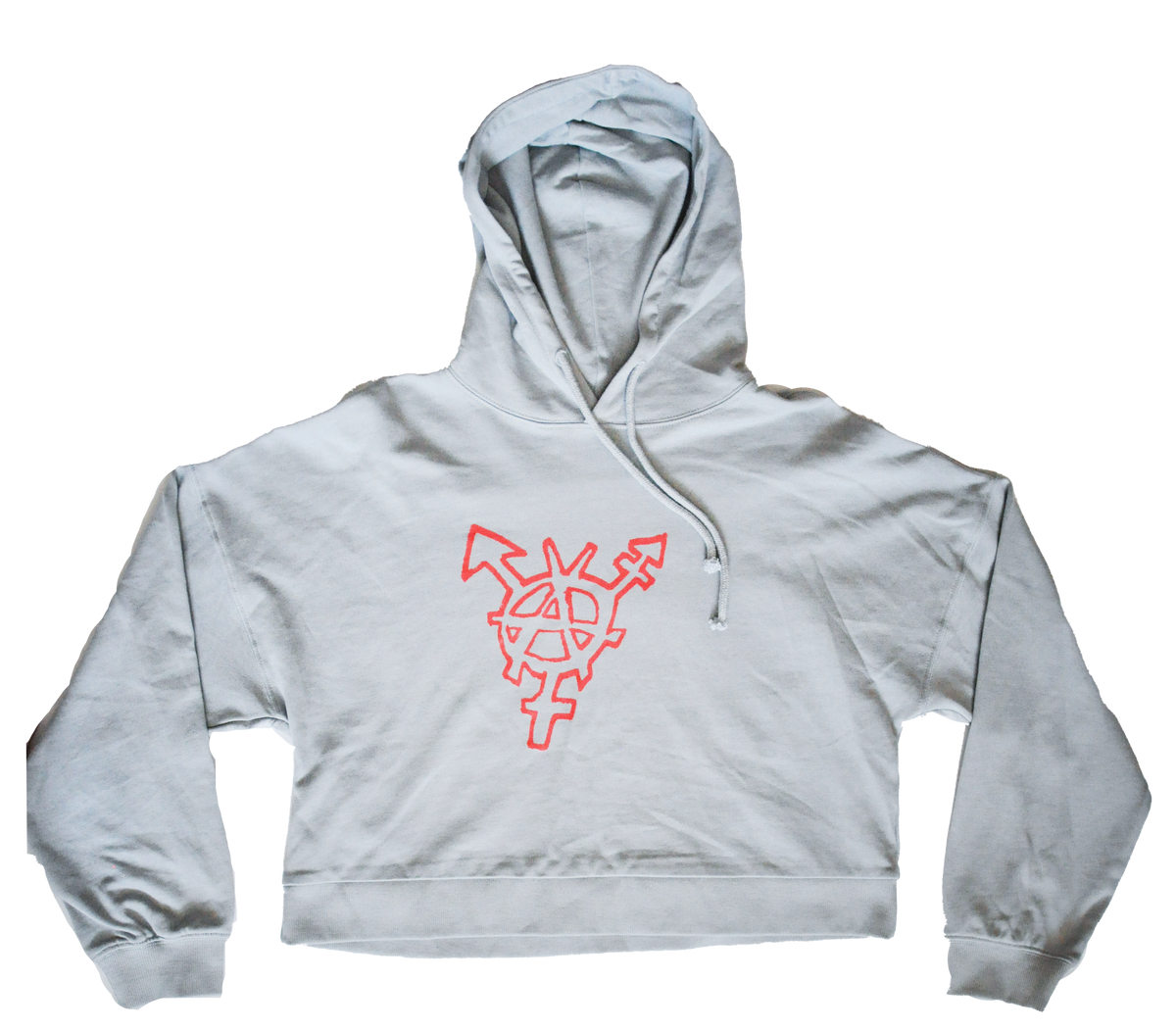 ANARCHIEEEE - Kapuzenpullover mit Siebdruck