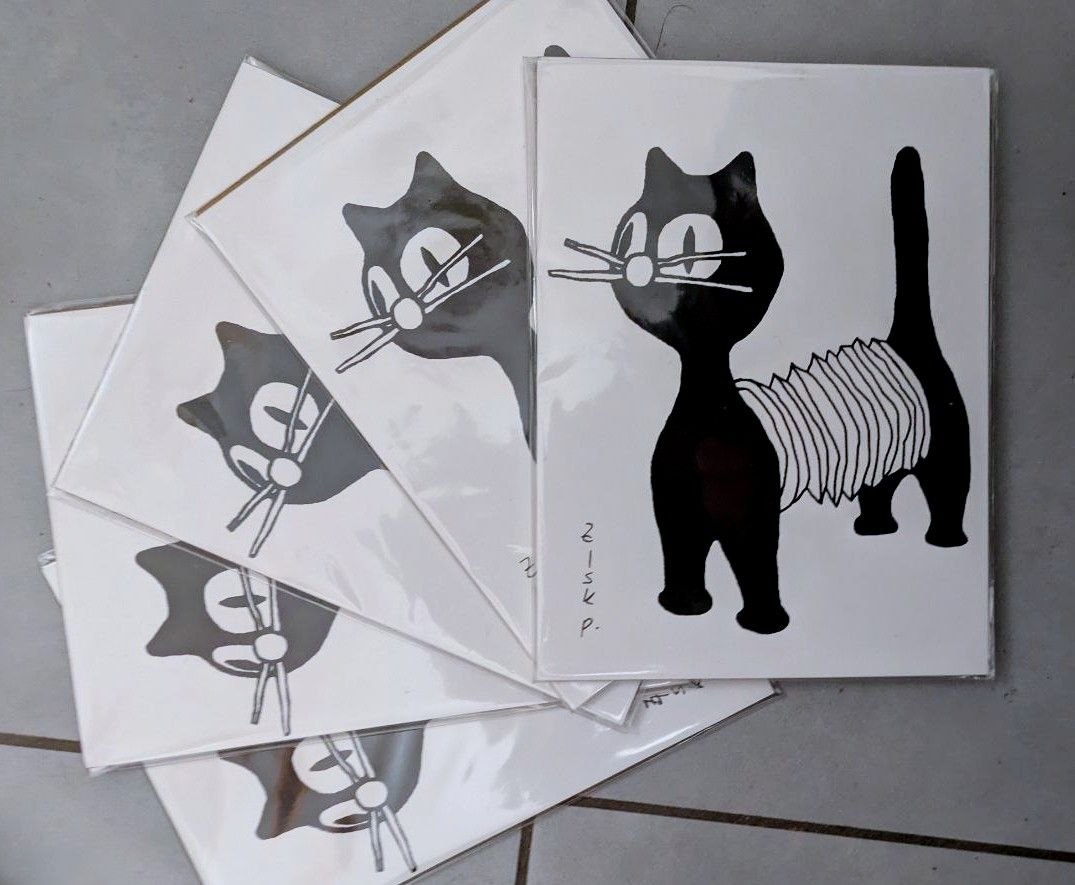 Katzi Original Siebdruckprint